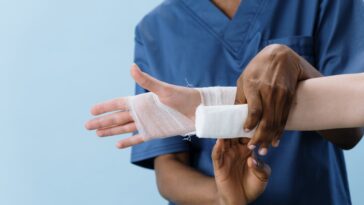 Photo by cottonbro studio: https://www.pexels.com/photo/a-person-getting-his-hand-bandaged-5721555/