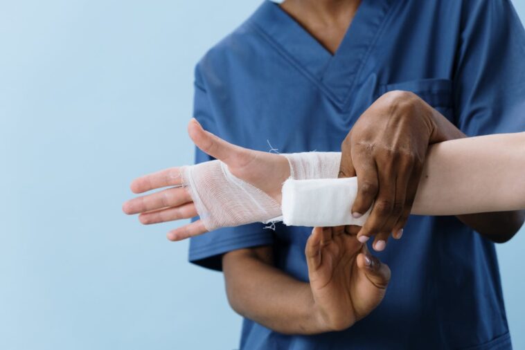 Photo by cottonbro studio: https://www.pexels.com/photo/a-person-getting-his-hand-bandaged-5721555/